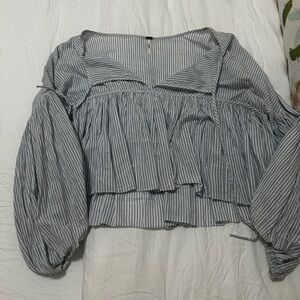 Free People Cropped Baby Doll Top